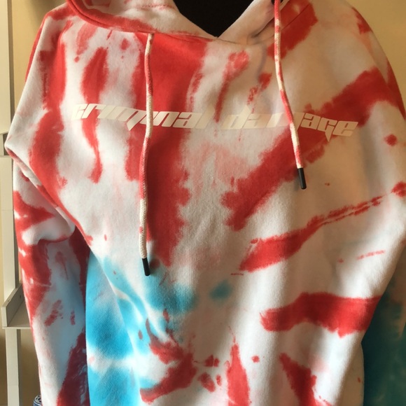 CRIMINAL DAMAGE tie dye hoodie size medium - Picture 9 of 16